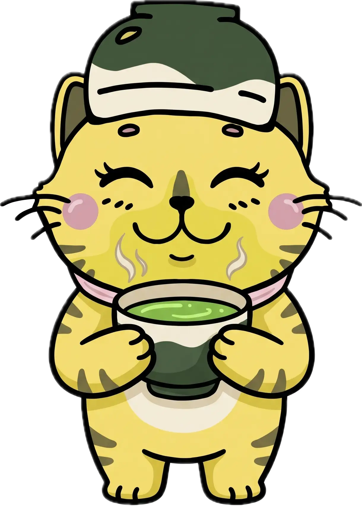 Ichira-chan, the matcha tiger mascot